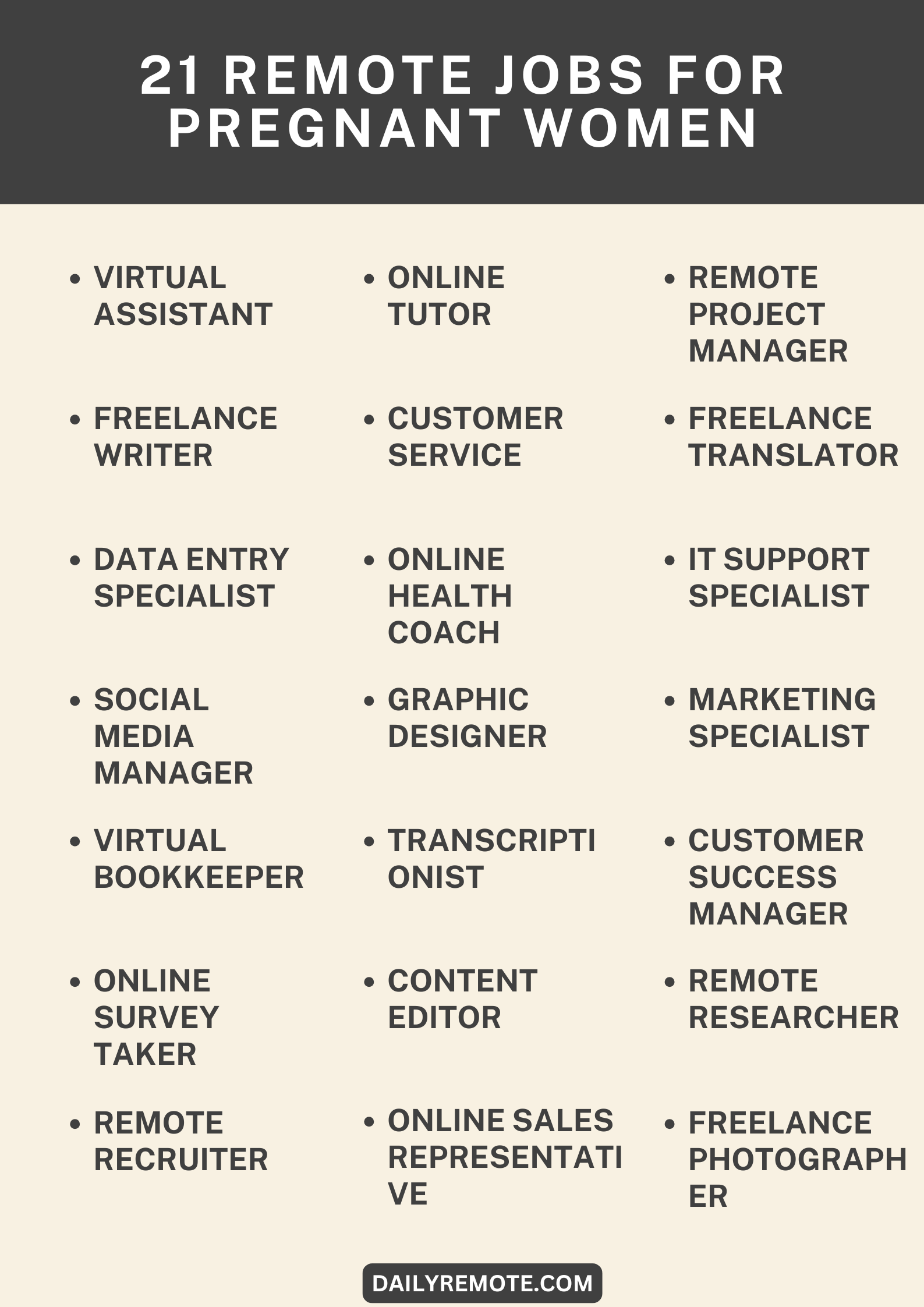 24 Remote Jobs for Pregnant Women To Work-From-Home
