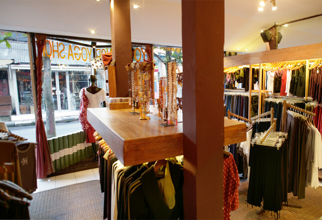 Yoga clothes & shops in Ubud